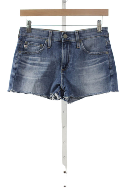 AG Adriano Goldschmied Womens Cut-Off Shorts Blue Size 24
