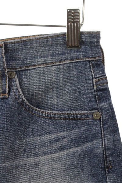 AG Adriano Goldschmied Womens Cut-Off Shorts Blue Size 24