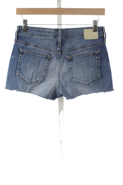 AG Adriano Goldschmied Womens Cut-Off Shorts Blue Size 24