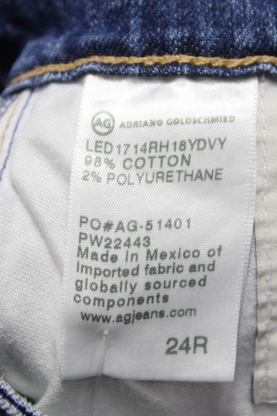 AG Adriano Goldschmied Womens Cut-Off Shorts Blue Size 24