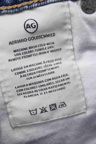 AG Adriano Goldschmied Womens Cut-Off Shorts Blue Size 24