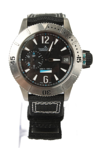 Jaeger LeCoultre Mens Master Compressor Automatic Titanium Stainless Steel Watch