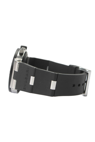 Bvlgari Mens Aluminum Rubber Automatic Chronograph Watch