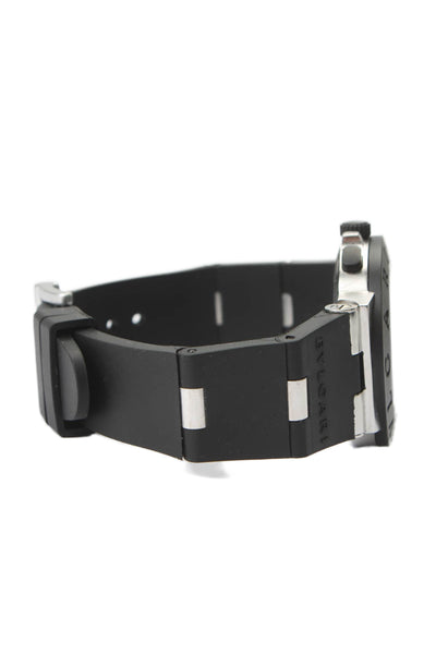 Bvlgari Mens Aluminum Rubber Automatic Chronograph Watch