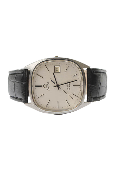 Omega De Ville Quartz Stainless Steel Leather Watch