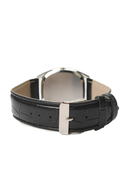 Omega De Ville Quartz Stainless Steel Leather Watch