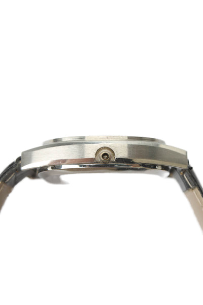 Omega De Ville Quartz Stainless Steel Leather Watch