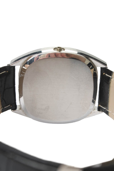 Omega De Ville Quartz Stainless Steel Leather Watch