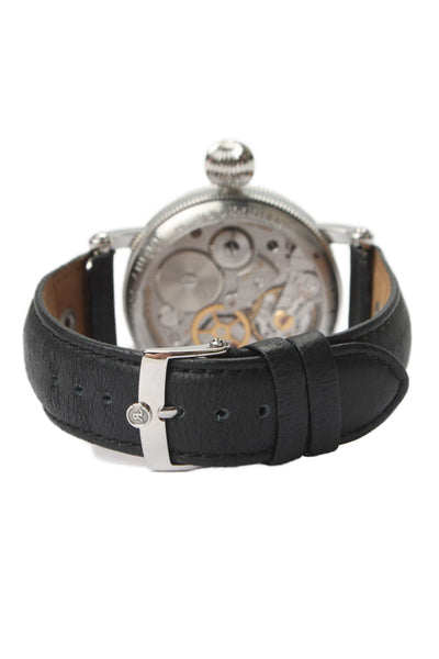 Chronoswiss Chronoswiss Mens Black White Stainless Steel 24hr Watch