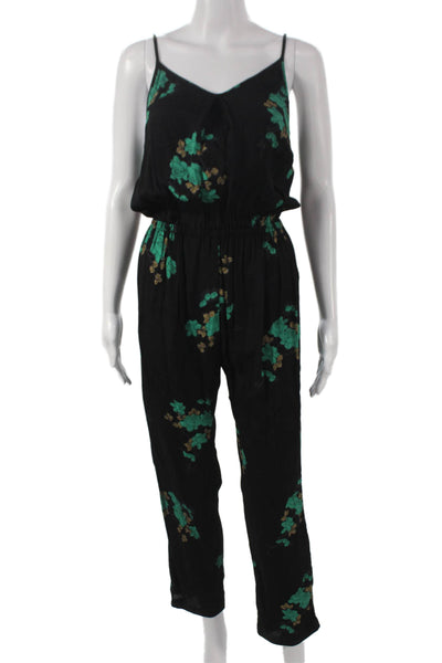 Blue Life Women Jumpsuit Black V-Neck Sleeveless Rayon Size S
