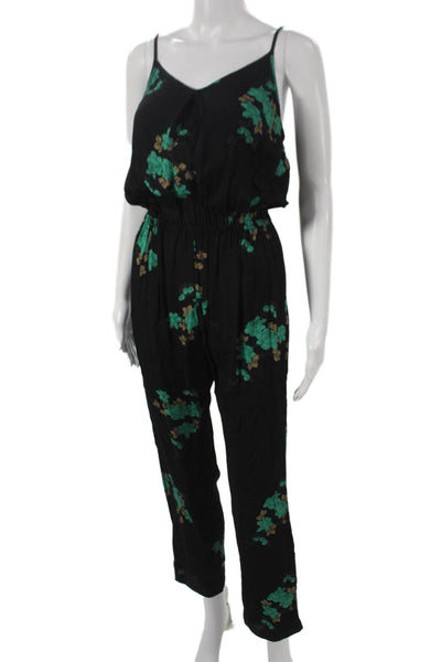 Blue Life Women Jumpsuit Black V-Neck Sleeveless Rayon Size S