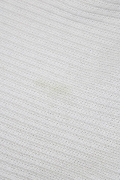 Joah Brown Women Cardigan Collared Long Sleeve White Size One Size