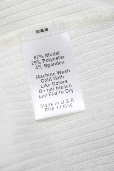 Joah Brown Women Cardigan Collared Long Sleeve White Size One Size