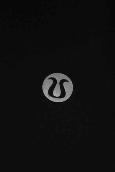Lululemon Women Cropped Leggings Black Polyester Size 16