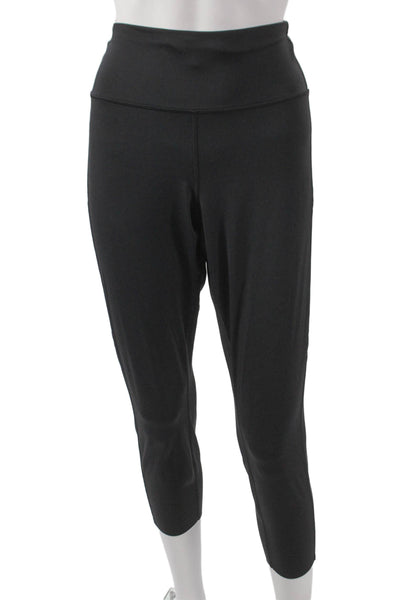 Lululemon Women Black Capri Leggings Polyester Size 16
