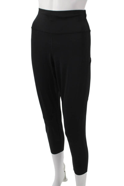 Lululemon Women Black Capri Leggings Polyester Size 16
