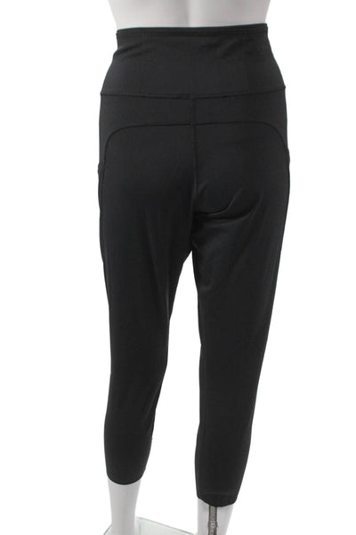 Lululemon Women Black Capri Leggings Polyester Size 16
