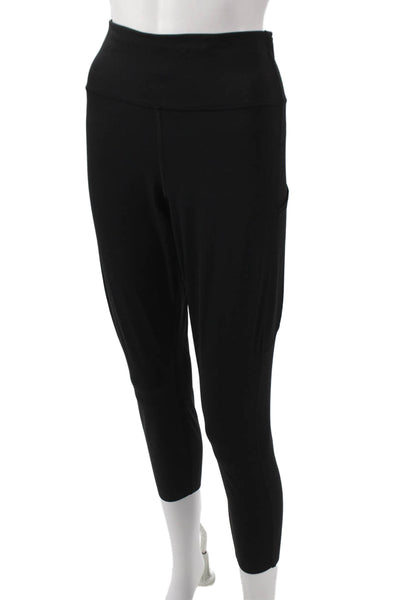 Lululemon Women Cropped Black Polyester Leggings Size 16