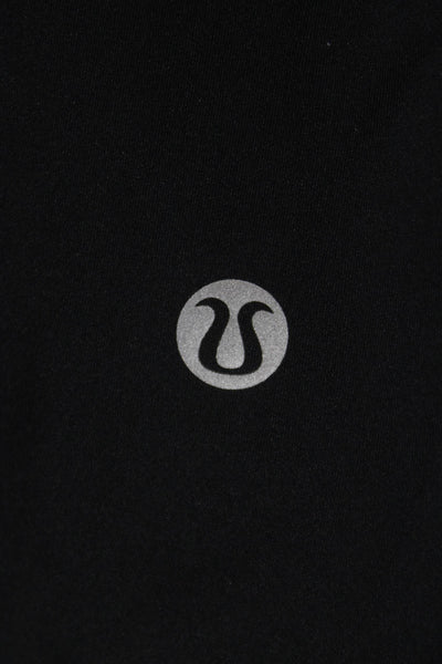 Lululemon Women Cropped Black Polyester Leggings Size 16