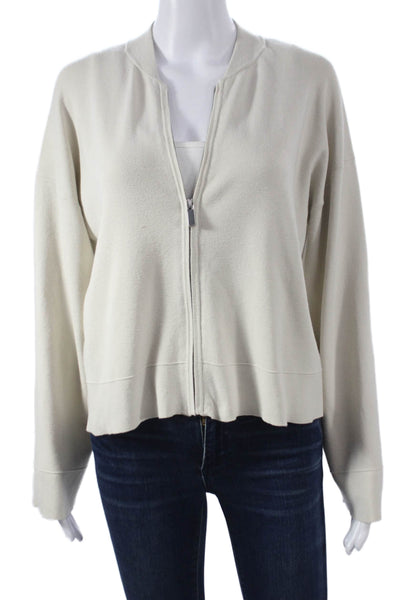 MNG Womens Cardigan Beige V Neck Long Sleeve Size M