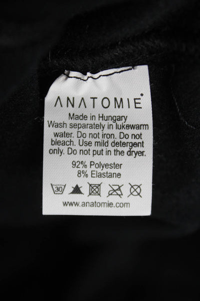 Anatomie Womens Black Dress Pants Pull On Polyester Blend Size XL