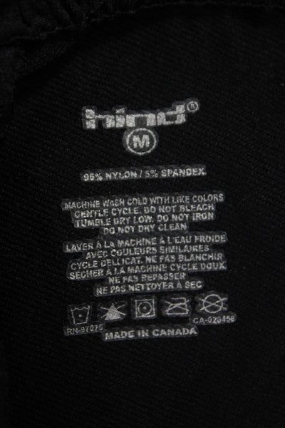 Hind Unisex Adults Jogger Pants Black Nylon Pull On Size M