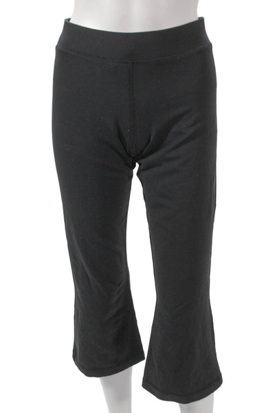 Lululemon Womens Black Capri Pants 86% Nylon 14% Lycra Pull On Size 8