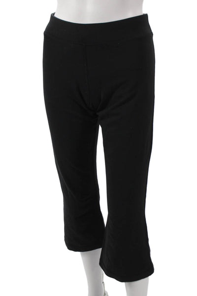 Lululemon Womens Black Capri Pants 86% Nylon 14% Lycra Pull On Size 8