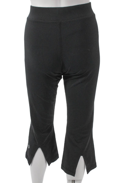 Lululemon Womens Black Capri Pants 86% Nylon 14% Lycra Pull On Size 8