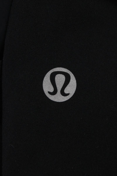 Lululemon Womens Black Capri Pants 86% Nylon 14% Lycra Pull On Size 8