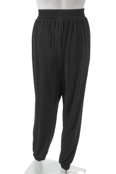 Anatomie Womens Harem Pants Black Polyester Pull On Size L