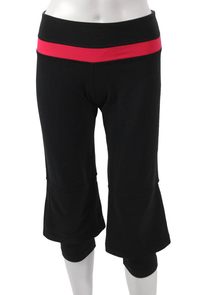 Lululemon Womens Black Nylon Capri Pants Size 8