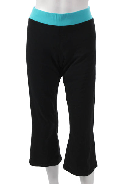Lululemon Women Black Capri Pants Nylon Pull On Size 8
