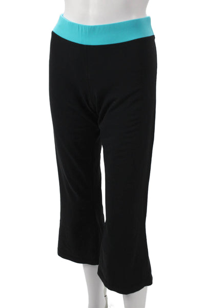 Lululemon Women Black Capri Pants Nylon Pull On Size 8
