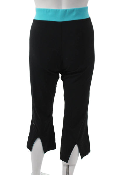 Lululemon Women Black Capri Pants Nylon Pull On Size 8