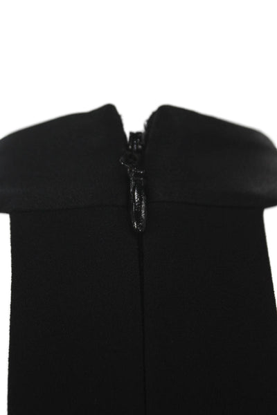 BCBG Max Azria Women Jumpsuit Black V-Neck Sleeveless Triacetate Size L