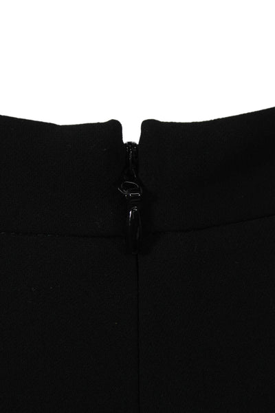 BCBG Max Azria Womens Sleeveless Square Neck Black Jumpsuit Zip Size L