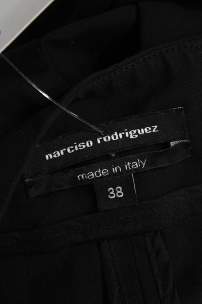 Narciso Rodriguez Women Cropped Black Pants Polyester Zip Size 38