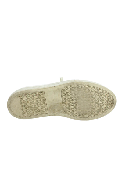 Common Projects Womens Leather Casual Sneakers White Size 10