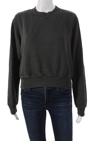 Cotton Citizen Womens Pullover Sweatshirt Gray Size M