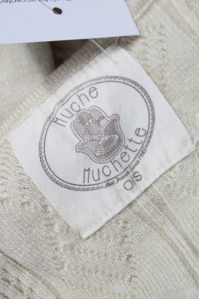 Muche Et Muchette Womens Beige Geometric Cardigan Size One Size