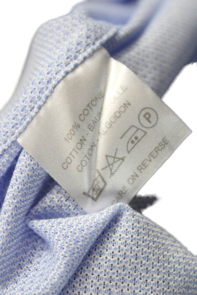 Boggi Womens Cotton Classic Button Down Shirt Blue Size L