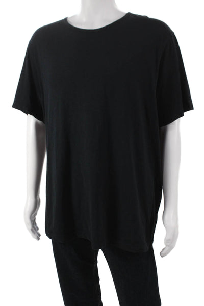 Theory Mens Black Pima Cotton T-Shirt Short Sleeve Crew Neck Size 2X