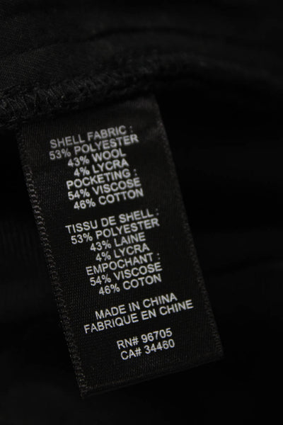 Rebecca Taylor Women Dress Pants Black Polyester Zip Size 14