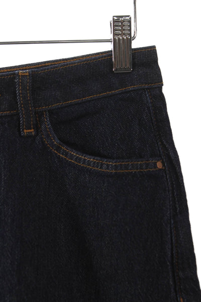Zara Women Straight Pencil Skirt Blue Cotton Long Size XS