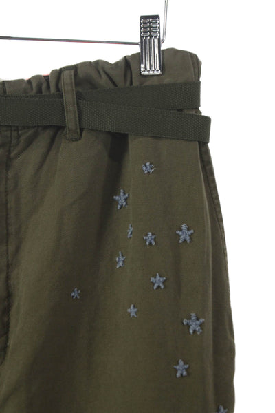 Dr. Collectors Unisex Adults Chino Pants Green Cotton Geometric Size M