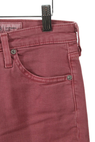 AG Adriano Goldschmied Womens Skinny Pink Jeans Size 28