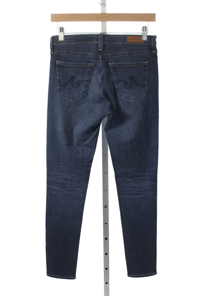 AG Adriano Goldschmied Women Skinny Jeans Blue Low Rise Cotton Size 27