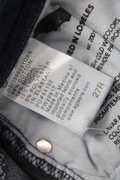 AG Adriano Goldschmied Women Skinny Jeans Blue Low Rise Cotton Size 27