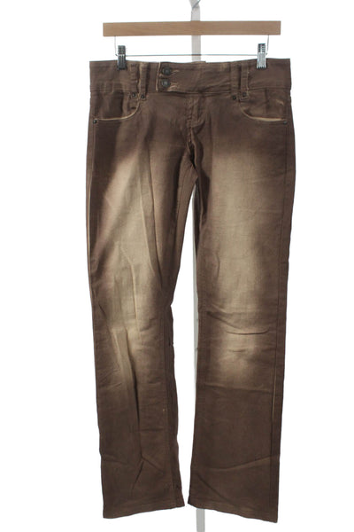Jaded Women Straight Brown Jeans Size 26
